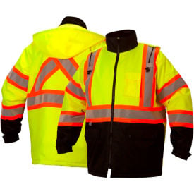 Pyramex® RCP32 Winter Jacket 5XL Hi-Vis Lime RCP3210X5