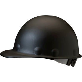 Honeywell Roughneck P2A Front Brim Hard Hat 8 pt. Ratchet Suspension Type 1 Class C & G Black P2AQRW11A000