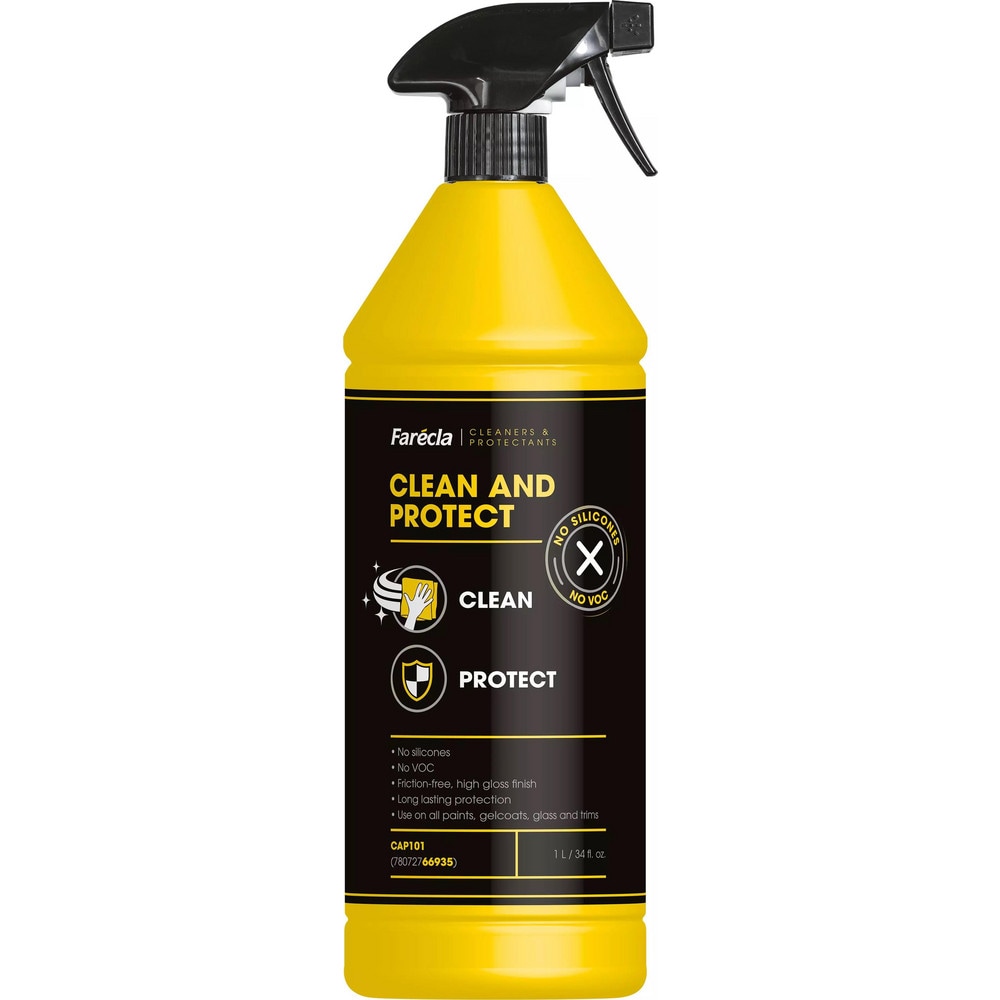 Automotive Cleaners, Polish, Wax & Compounds, Cleaner Type: Clean and Protect Spray , Container Type: Spray Bottle , Container Size: 1L , Color: Opaque White  MPN:78072766935