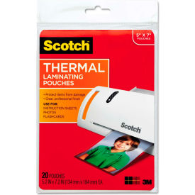 Scotch® Photo Size Thermal Laminating Pouches 5 mil 7 x 5 20/Pack TP590320