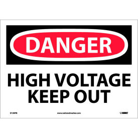 Safety Signs - Danger High Voltage Keep Out - Vinyl 10