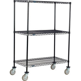 Nexel® 3 Shelf Truck Black Epoxy 24