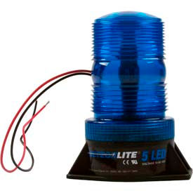 Meteorlite™ 5 High-Profile Strobe Light SY361005-B-LED - 12-80 Volts - Permanent Mount - Blue SY361005-B-LED