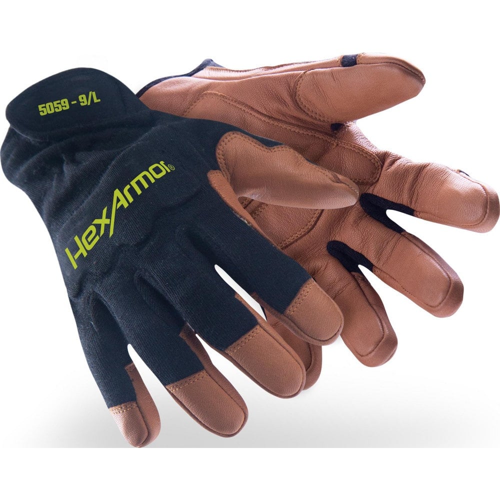 Welder's & Heat Protective Gloves, Welding Applications: Fabrication , Primary Material: Leather , Size: Medium , Lining: Lined , Back Material: Aramid  MPN:5059-M (8)