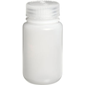 Thermo Scientific Nalgene™ Wide-Mouth HDPE Economy Bottles with Closure 125mL Case of 72 2189-0004