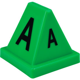 GoVets™ Lettered Cones A-Z Green 593412