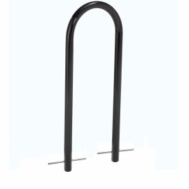 GoVets™ U-Rack Bike Rack 2-Bike Capacity Below Ground Mount Black 804GBK442