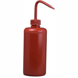 Bel-Art Red LDPE Wash Bottles 116500016 500ml Red Cap Narrow Mouth 6/PK 11650-0016