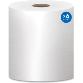 Scott® Essential High Capacity Recycled Paper Towel 1-Ply 8'W x 1000'L White 6 Rolls KCC01005