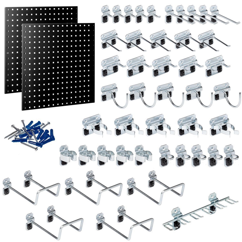 Peg Boards, Board Type: Pegboard Kit , Width (Inch): 24 , Mount Type: Wall , Height (Inch): 24 , Number of Panels: 2  MPN:LB1-BKKIT