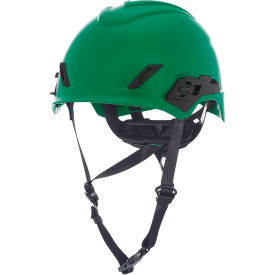 MSA V-Gard® H1PRO Safety Helmet Non-Vented Fas-Trac® III Pivot Ratchet Suspension Green 10236216