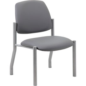 Boss Armless Guest Chair 300 Lb. Weight Capacity B9595AM-GY