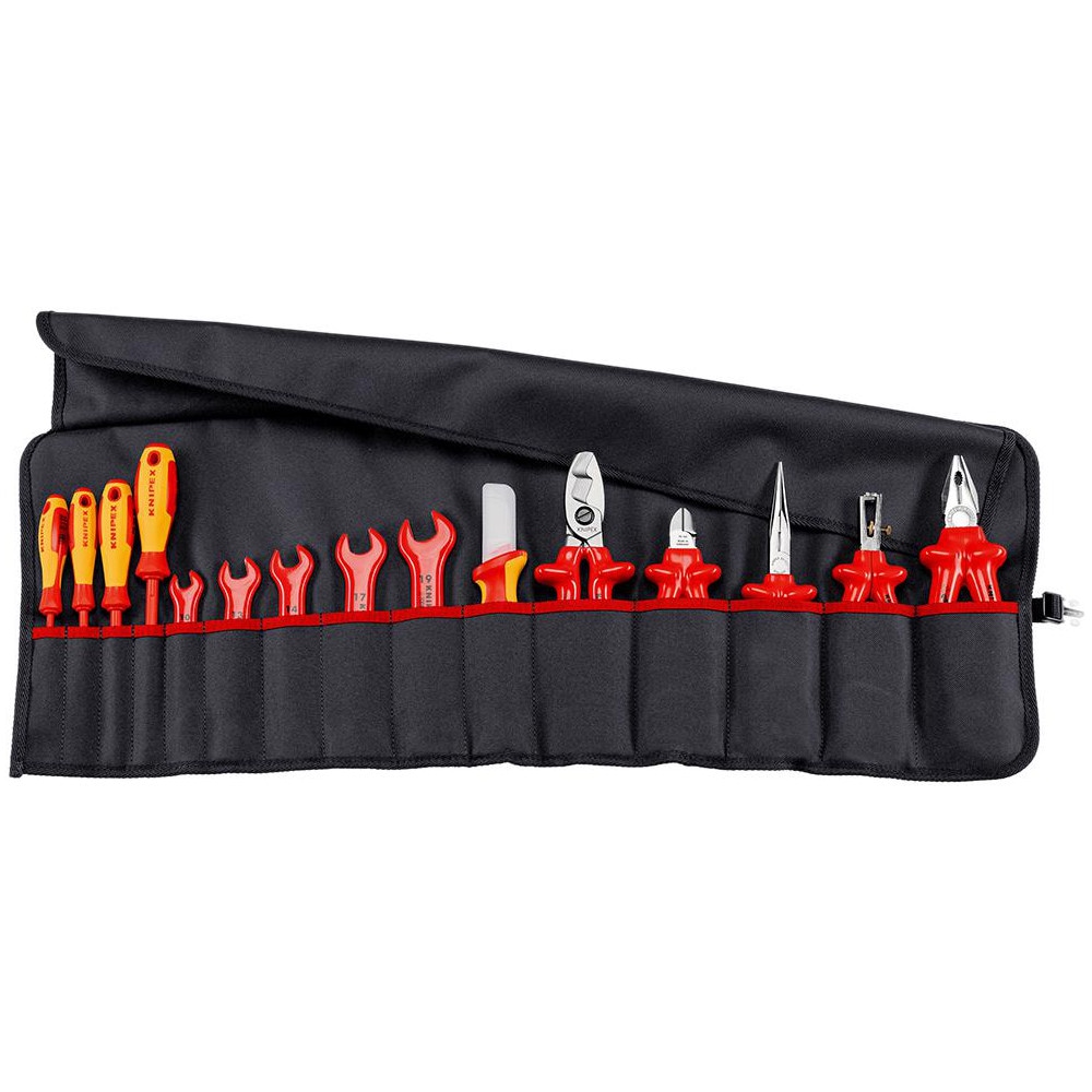 Combination Hand Tool Sets, Set Type: Insulated Assorted Tool Set in a Tool Roll Bag , Number Of Pieces: 15 , Tool Finish: Insulated  MPN:98 99 13