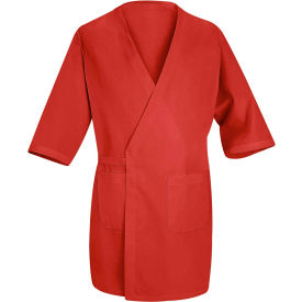 Red Kap® Collarless Butcher Wrap Red Polyester/Combed Cotton M WP10RDRGM