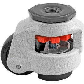 Foot Master® Swivel Stem Manual Leveling Caster GD-80S-1/2 - 1100 Lb. - 63mm Dia. Nylon Wheel GD-80S-1/2