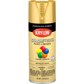 Krylon® Colormaxx™ Paint & Primer 11 oz. Metallic Gold - Pkg Qty 6 K05588007