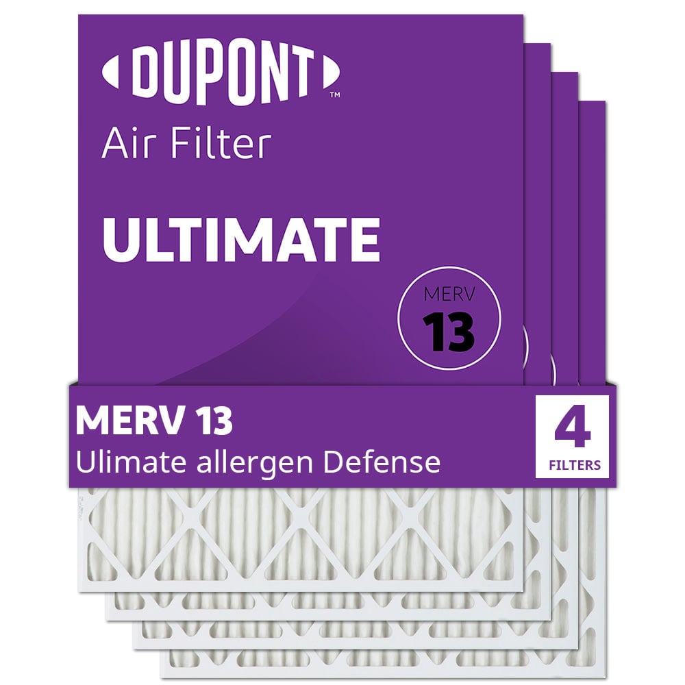 DuPont Ultimate Air Filters, 14in x 8in x 1in, Pack Of 4 Filters MPN:FD08X14A.DU_4