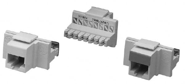 Coaxial Cable Outlets & Receptacles, Wall Plate Configuration: Port , Number of Gangs: 0 , Mounting Type: Snap-in , Color: Gray  MPN:HXJ5EGY