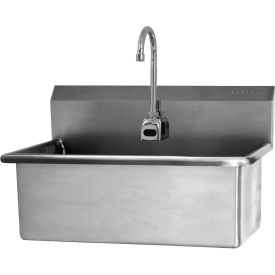 Sani-Lav® 532B Wall Mount Scrub Sink With Battery Powered Sensor B532