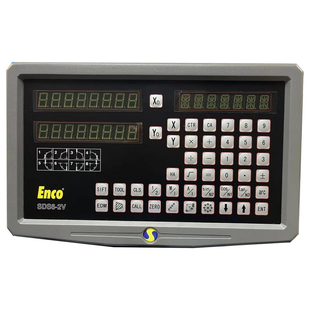 DRO Systems, Machine Compatibility: Lathe , Calculator Function: Yes , Programmable Memory: Yes , Tool Offsets: 200 , Scale Type: Glass, Linear Scale  MPN:10X62XSDS6-2V