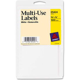 Avery® Self-Adhesive Removable Multi-Use Labels 5/8 x 7/8 White 1000/Pack 05424