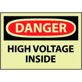 Machine Labels - Glow - Danger High Voltage Inside GD290AP