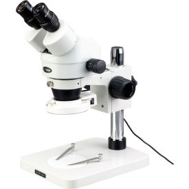 AmScope SM-1BS-64S 7X-45X Inspection Dissecting Zoom Stereo Microscope with 64-LED Light SM-1BS-64S