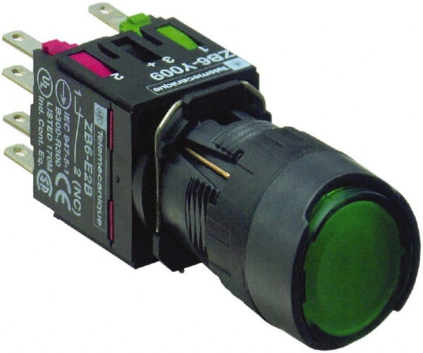 Push-Button Switch: 16 mm Mounting Hole Dia, Momentary (MO) MPN:XB6AW3B5B