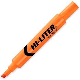 Avery® Hi-Liter Desk Style Highlighter Chisel Tip Fluorescent Orange Ink Dozen 24050