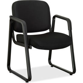 Lorell® Black Fabric Guest Chair - Black 84576