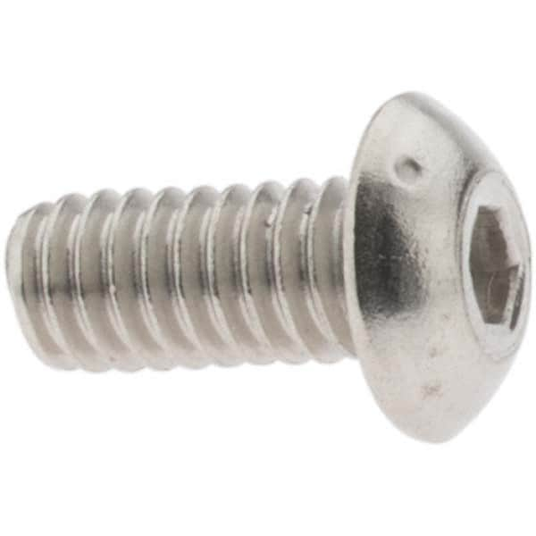 Button Socket Cap Screw: #8-32 x 3/8, Stainless Steel, Uncoated MPN:C56001208