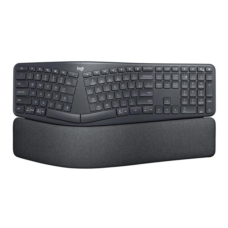 Logitech ERGO K860 Wireless Ergonomic Keyboard - Split Keyboard, Wrist Rest, Natural Typing, Stain-Resistant Fabric MPN:920-009166
