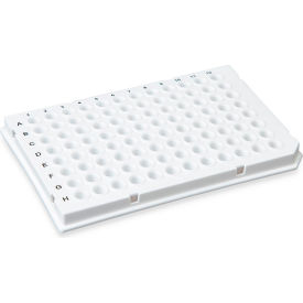 0.1mL 96-Well PCR Plate Low Profile Half Skirt (Light Cycler-style) White 10/Pack PCR-HS-01W