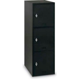 United Visual Products 3-Tier 3 Door Locker w/ Hasp Lock 11-1/2