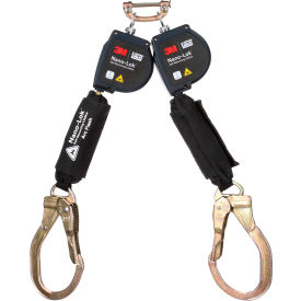 3M DBI-SALA Nano-Lok Twin-Leg Arc Flash Self-Retracting Lifeline Web & Steel Rebar Lock Hook 8'L 3100585