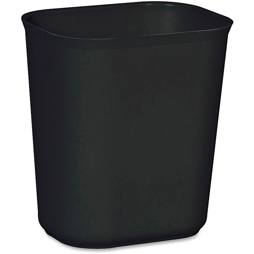 Rubbermaid Fire-Resistant Wastebasket, 3.5 Gallons, 12 1/4in x 11 1/8in x 8 1/4in, Black (Min Order Qty 2) MPN:254100BK