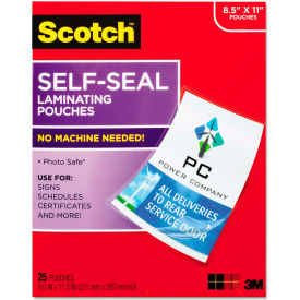 Scotch® Self-Sealing Laminating Pouches 9.5 mil 8 1/2 x 11 25/Pack LS85425G