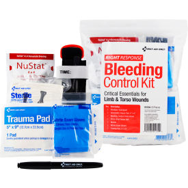 First Aid Only® Critical Essential Bleeding Control Kit 1-24 Persons 8 Pieces Plastic Case 91104-001