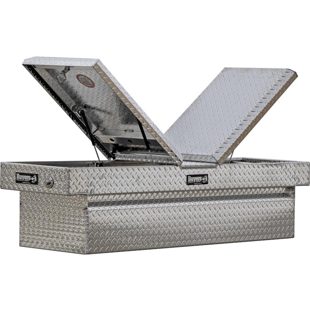 Truck Tool Storage Units, Type: Gull Wing Compact Crossover Box , For Use With: Universal , Color: Silver , Material: Aluminum  MPN:1710410