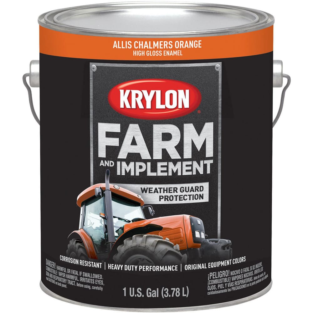 Paints, Product Type: Brush-On , Color Family: Orange , Color: Allis Chalmers Orange , Finish: High-Gloss , Applicable Material: Wood, Metal  MPN:K01971008