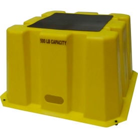 1 Step Tall Nestable Plastic Step Stand - Yellow 25