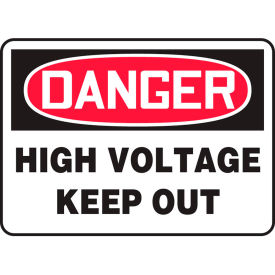 Accuform MELC128VP Danger Sign High Voltage Keep Out 14