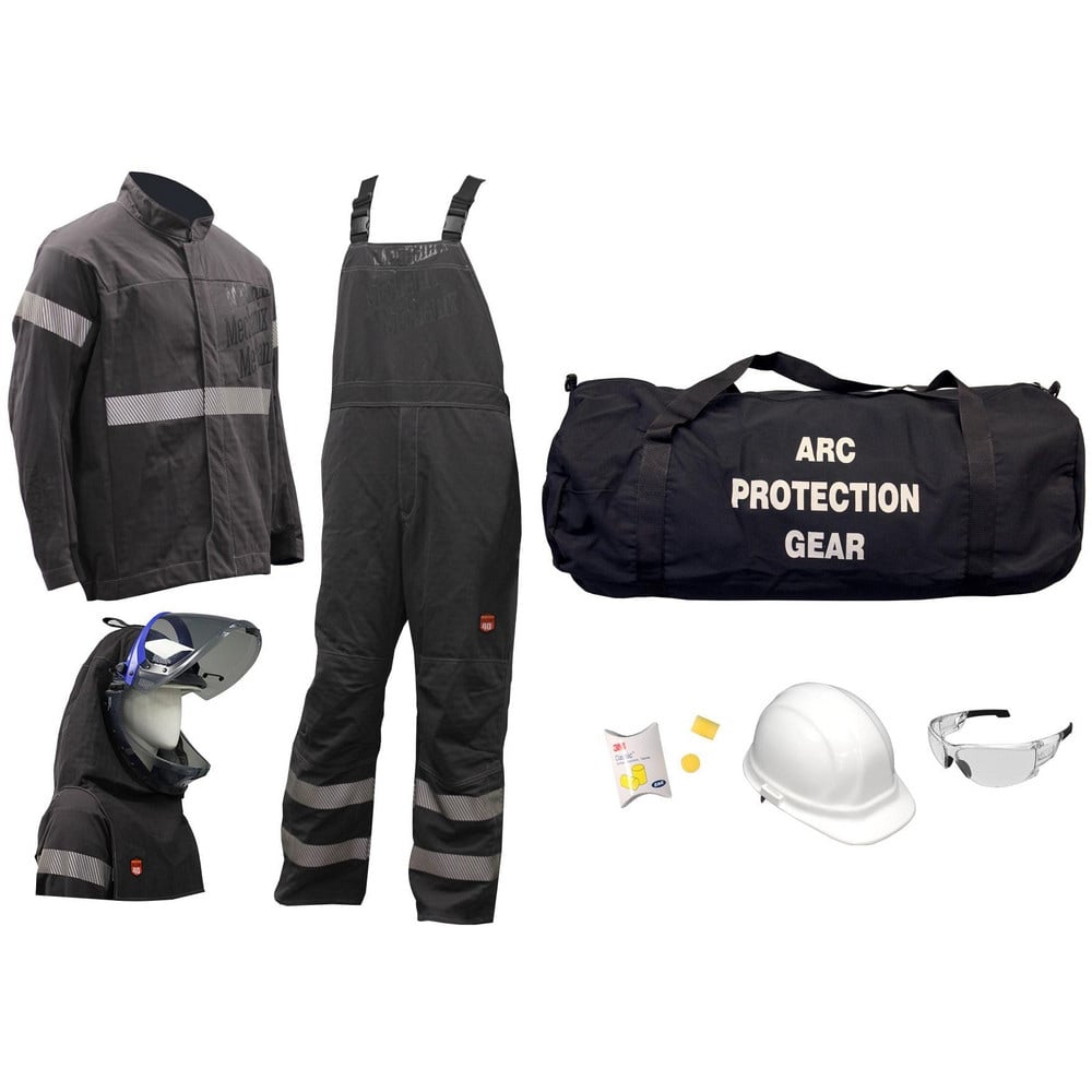 Arc Flash Clothing Kits, Protection Type: Arc Flash , Garment Type: Jacket, Bib Overalls, Hoods , Maximum Arc Flash Protection (cal/Sq. cm): 40.00  MPN:TAG40-GP-2XL-H3