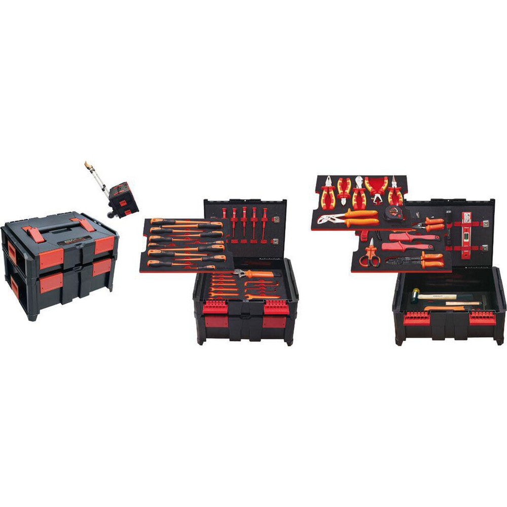 Combination Hand Tool Sets, Set Type: Master Professional Electrician Set , Number Of Pieces: 54 , Measurement Type: Metric , Container Type: Case  MPN:51546