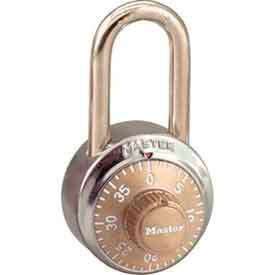 Master Lock® No. 1502LFGLD General Security Combo Padlock LF Shackle - Gold Dial 1502LFGLD