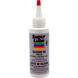 Super Lube Silicone Oil 1000 cSt 4 oz. Bottle Clear - Pkg Qty 6 56404