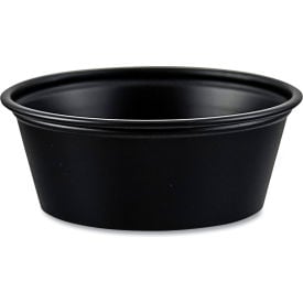 SOLO® Portion Containers 1.5 oz. Capacity Black Pack of 2500 P150BLK