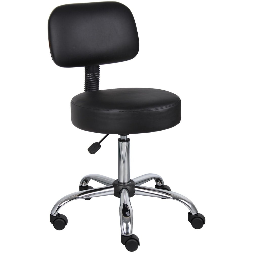 Medical Spa Professional Adjustable Stool with Back: 20-1/2 to 26-1/2