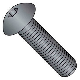 M6 x 1.0 x 40mm Button Socket Cap Screw - Steel - Black Oxide - DIN 125B - Class 10.9 - Pkg of 100 BMJ06040