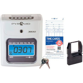 Pyramid Time Systems™ Auto Totaling Time Clock 3800